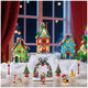Disney Holiday Village 13 Piece, Mickey and Friends Christmas Village with Lights, Music and Timer