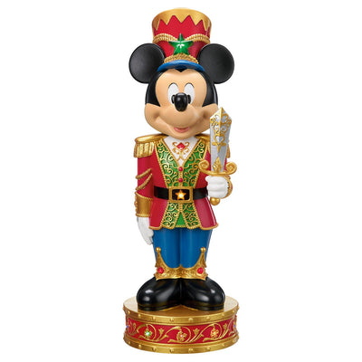 Disney Mickey and Goofy Nutcracker 2 Pack 38cm Illuminated Christmas Decoration with Timer