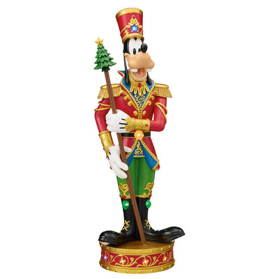 Disney Mickey and Goofy Nutcracker 2 Pack 38cm Illuminated Christmas Decoration with Timer