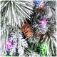 Pre-Lit Flocked Christmas Garland 2.7m with 150 Colour Changing Micro LED Lights, Timer and Dimmer — image 6