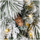 Pre-Lit Flocked Christmas Garland 2.7m with 150 Colour Changing Micro LED Lights, Timer and Dimmer — image 7