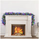 Pre-Lit Flocked Christmas Garland 2.7m with 150 Colour Changing Micro LED Lights, Timer and Dimmer — image 9