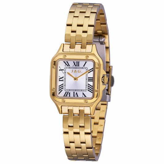 JAG Riana Women's Watch with Gold Tone Square Case, White Dial and Japanese Quartz Movement J2816A — image 2