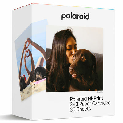 Polaroid Hi-Print 3x3 Paper Cartridge 30 Sheets Pack, 76 x 76mm Photo Paper, 3 Cartridges