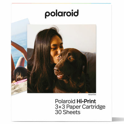 Polaroid Hi-Print 3x3 Paper Cartridge 30 Sheets Pack, 76 x 76mm Photo Paper, 3 Cartridges