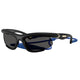 Burberry BE4462 345287 Women's Sunglasses, Black Irregular Frame, Dark Grey Lenses with Strap