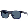 Burberry BE4458U 411080 Men's Sunglasses Blue Square Full-Rim Frame with Blue Lenses 55mm
