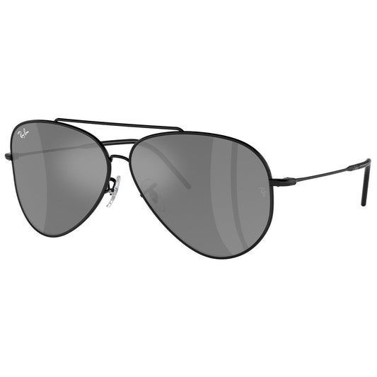 Ray-Ban Aviator Reverse RBR0101S 002/GS Men's Sunglasses Black Metal Frame Dark Grey Lenses 59mm