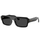 Ray-Ban RB4454F 667748 Lukas Men's Sunglasses, Black Polarised Lenses, Rectangle Acetate Frame