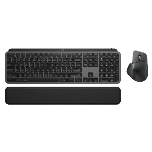 Logitech MX Keys S Combo Wireless Keyboard and MX Master 3S Mouse Graphite with Palm Rest 920-011605