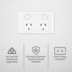 Deta Double Power Point - 10 Pack - 250V - Polycarbonate - Durable