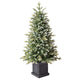 Pre-Lit Glitter Frosted Potted Christmas Tree 1.3m with 200 Colour Changing Micro LEDs and Remote — image 3