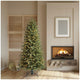 Pre-Lit Slim Aspen Artificial Christmas Tree 1.9m with 1,200 Colour-Changing Micro LEDs and Remote