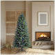 Pre-Lit Slim Aspen Artificial Christmas Tree 1.9m with 1,200 Colour-Changing Micro LEDs and Remote — image 2