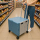 SpaceMade Folding Shopping Cart 50L with Lid, Four Wheels and Telescoping Aluminium Handle — image 4