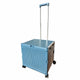 SpaceMade Folding Shopping Cart 50L with Lid, Four Wheels and Telescoping Aluminium Handle — image 3