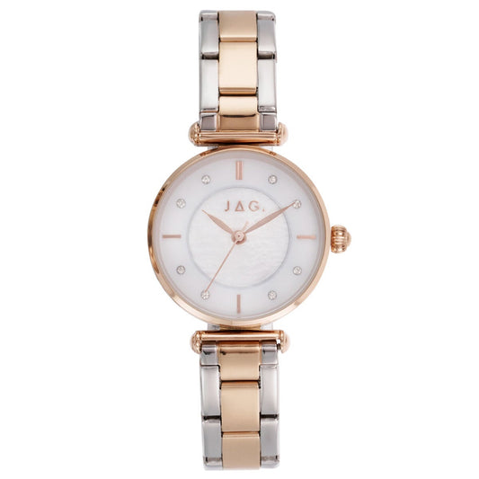 JAG Portland Women's Watch Two Tone with White Mother of Pearl Dial and Japanese Quartz J2922A
