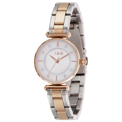 JAG Portland Women's Watch Two Tone with White Mother of Pearl Dial and Japanese Quartz J2922A