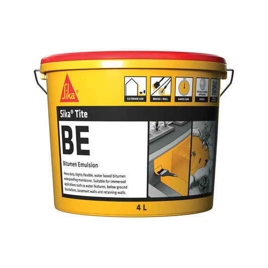 Sika 4L Sikatite BE Bitumen Waterproofing Membrane - Fast Drying - Flexible - Auzzistore