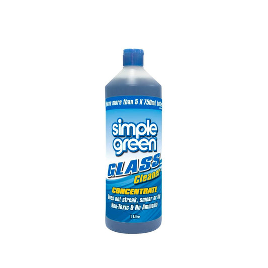 Simple Green Glass Cleaner Concentrate - 1L - Blue - Streak-Free - Auzzistore