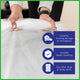 Packz Rug Storage Bag - 660 x 3300mm - Clear - Reusable - Protects from Dirt, Dust, Water