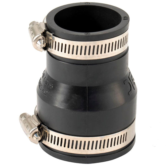 Deks Reducer Rubber Joiner - 50 x 40mm - EPDM - Stainless Steel Clamps - Auzzistore