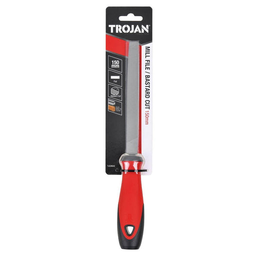 Trojan 150mm Flat File - Bastard Cut - Shaping & Smoothing Tool - Auzzistore
