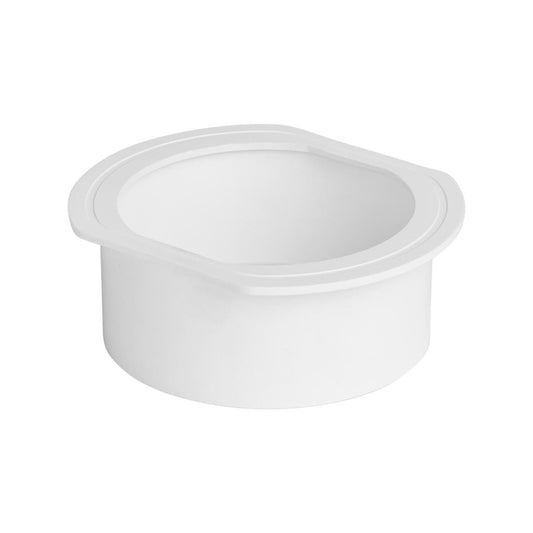 Rain Harvesting Round Female Gutter Outlet 90mm - White - 1 Pack - Auzzistore