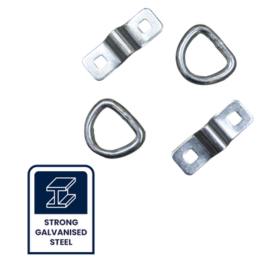 Grunt Heavy Duty Anchor Point - 2 Pack - Galvanised Steel - 1125kg Capacity
