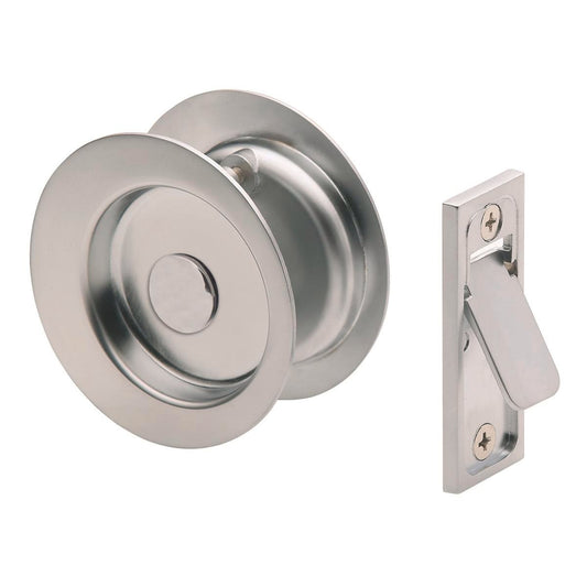 Gainsborough Satin Chrome Circular Passage Sliding Door Set 70mm Zinc Easy To Use - Auzzistore