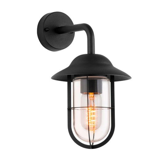 Verve Design Ashton Wall Light - Black Stainless Steel - 60W - Weather Resistant
