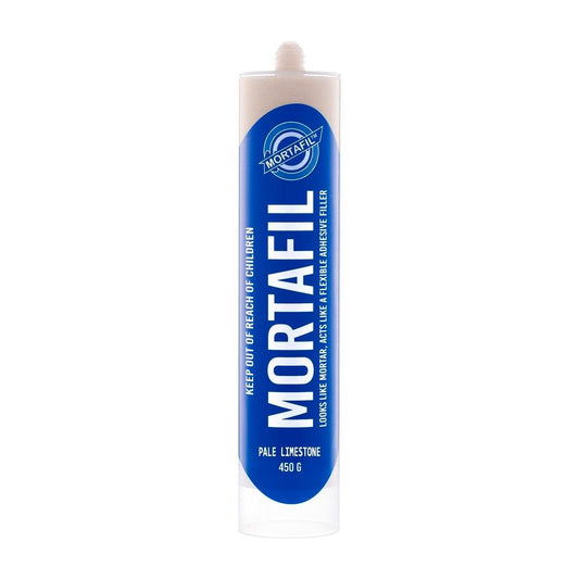 Mortafil Pale Limestone Mortar - 450g - Polymer Based - Flexible Adhesive