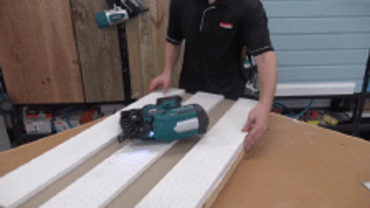Makita 18V 16Ga Finishing Nailer DBN600ZJ - Skin Only - Tool-less Jam Clearing - Slim Nose Design – view 2 - Auzzistore