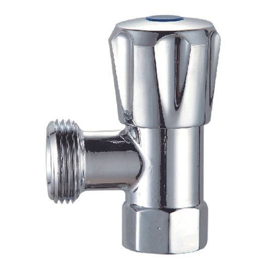 Syneco 20mm Chrome 1/2 Turn Washing Machine Cock - Lead-Free Brass - WaterMark Certified