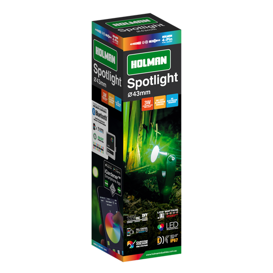 Holman 43mm RGB Spotlight - 3W - Waterproof - DIY Friendly – view 2