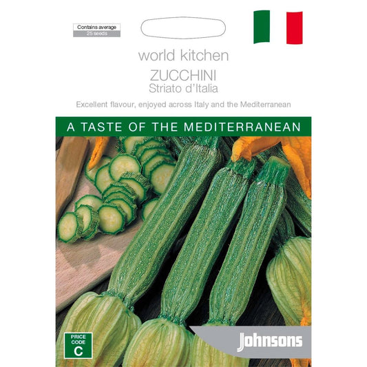 Johnsons Zucchini Seeds - 12 Weeks - Seeds - Easy to Grow - Auzzistore