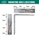 Carinya Galvanised Angle Bracket 200x200mm Heavy-Duty Steel Support