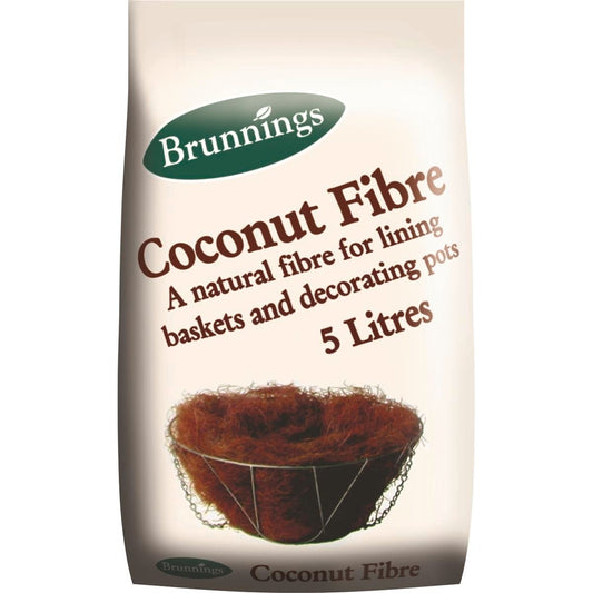 Brunnings Coconut Fibre Basket Liner 5L Natural Mulch Cover