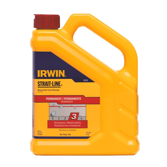 Irwin Chalk Powder - Red - 1.1kg - Plastic - Weather-Resistant Lines - Auzzistore