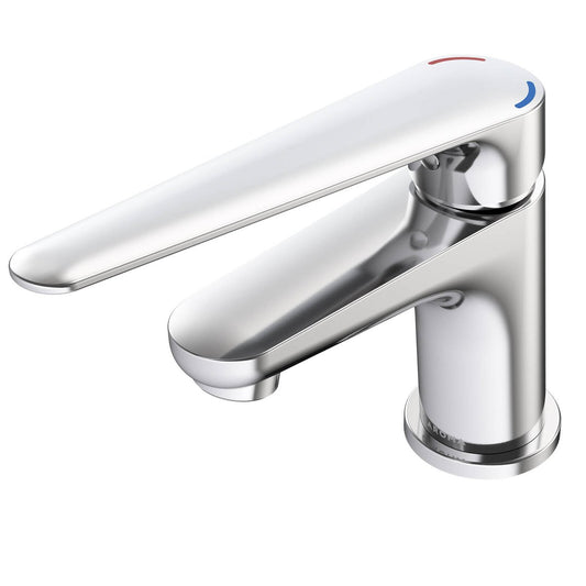 Homecare By Caroma Chrome Assistant Living Basin Mixer - Lead-Free Brass - 40mm x 150mm x 175mm - Durable Design – view 2
