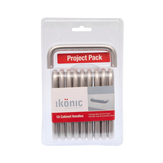 Ikonic D Handle - 96mm - Zinc Alloy - Brushed Nickel Finish – view 2