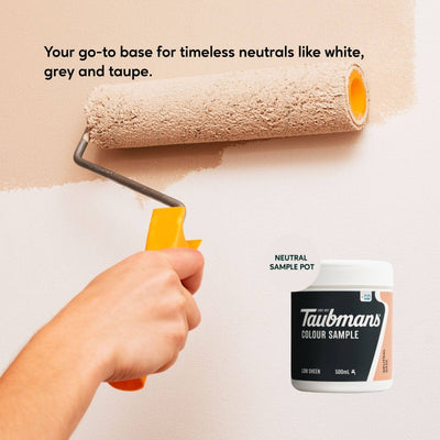 Taubmans Neutral Sample Pot 500ml Water-Based Easy Clean Test Paint