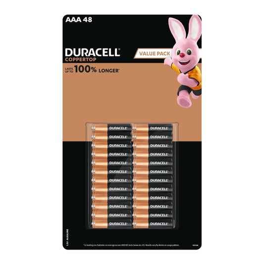 Duracell Coppertop Batteries - AAA - Alkaline - Long Lasting Power