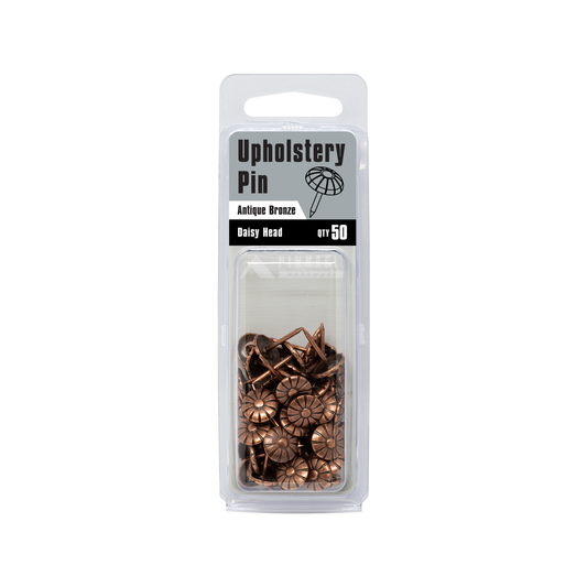 Pinnacle Antique Bronze Daisy Head Upholstery Nails 50 Pack - 10mm - Bronze - Easy To Use – view 2