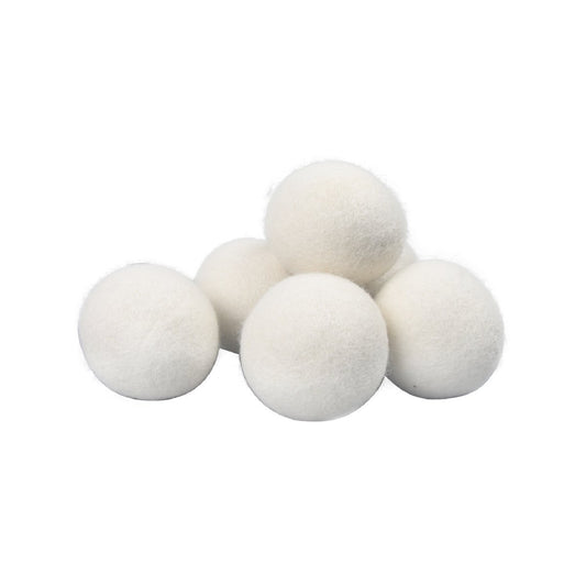 All Set Wool Dryer Balls 6 Pack - 100% Natural Wool - 70mm - Reduces Wrinkles & Static – view 2