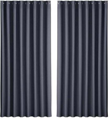 Artiss 2X Blockout Curtains Eyelet 300x230cm Grey