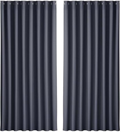 Artiss 2X Blockout Curtains Eyelet 300x230cm Grey