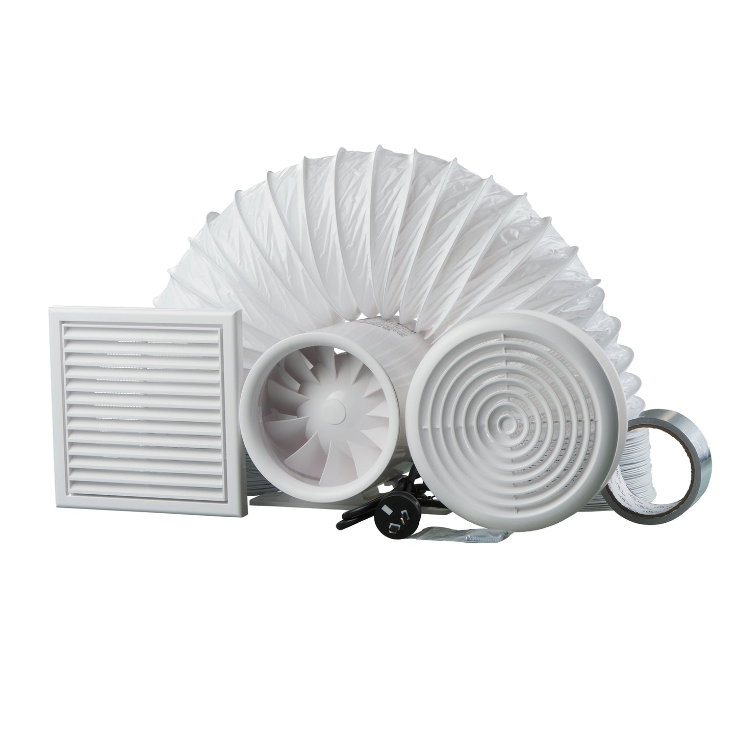 Blauberg 150mm Ducto Ultra Quiet Inline Exhaust Fan Kit