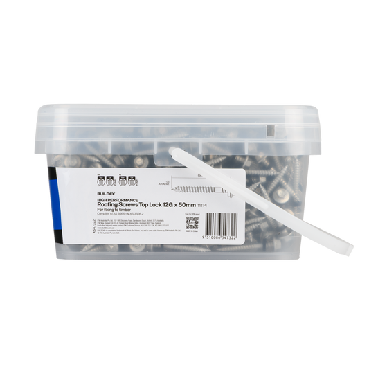 Buildex 12g x 50mm Class 4 Roofing Screws - 1000 Pack - Corrosion Resistant – view 2 - Auzzistore