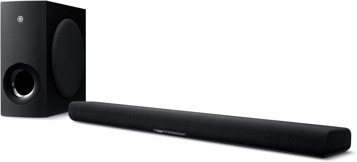 Yamaha Sound Bar With External Subwoofer Black SRB40AB - Auzzistore